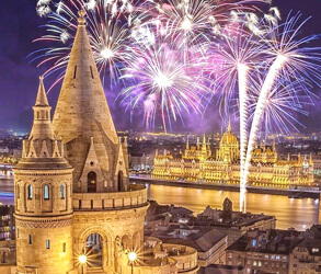 Budimpesta docek nove godine 2024, Budimpesta nova godina 2024, nova godina Budimpesta